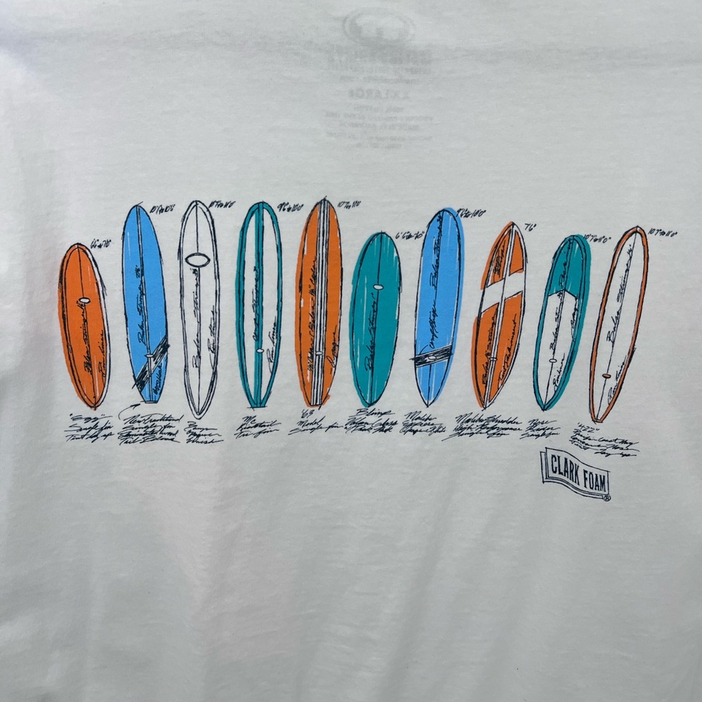 Clark Foam Surfboard Graphic Tee
